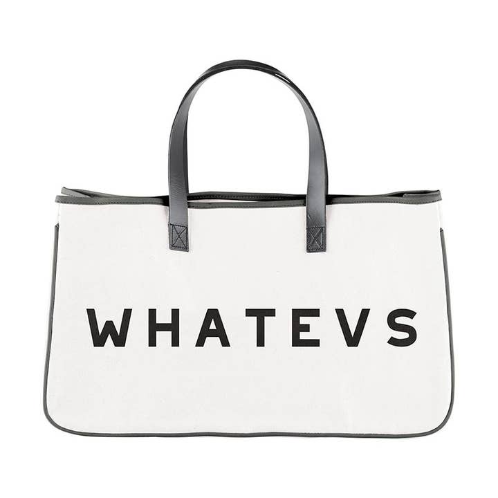 Face to Face Canvas Tote - Whatevs for wholesale by Santa Barbara Design Studio by Creative Brands
