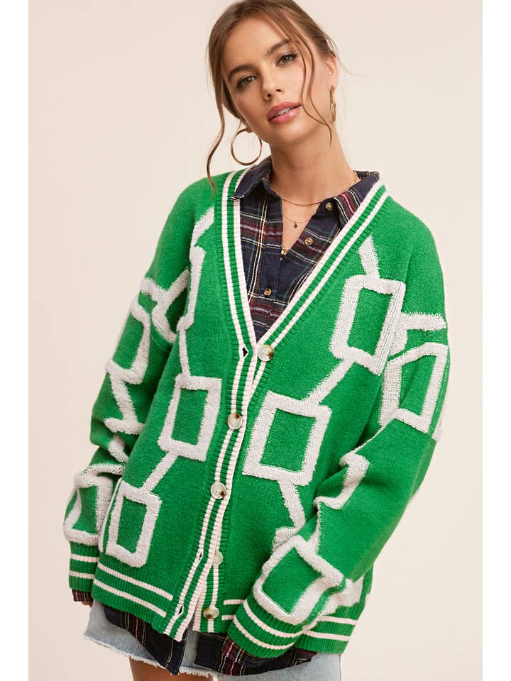 La Miel - Wholesale Cardigan - Women's - HCC2177-Loose Fit Drop Shoulder Cozy Knit Cardigan20