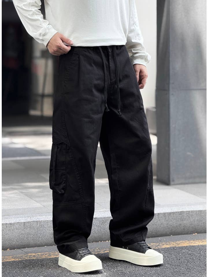 PLACED BY GIDEON - Wholesale Pants – Men's - Urban Style Cargo Pants with Side Pockets4