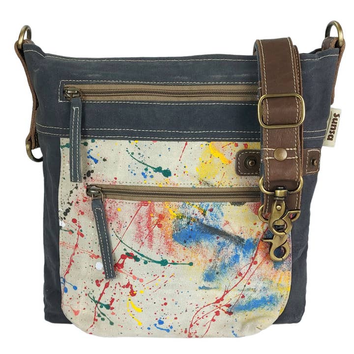 shoulder bag shoulder bag with lots of compartments, canvas bag for wholesale by Sunsa