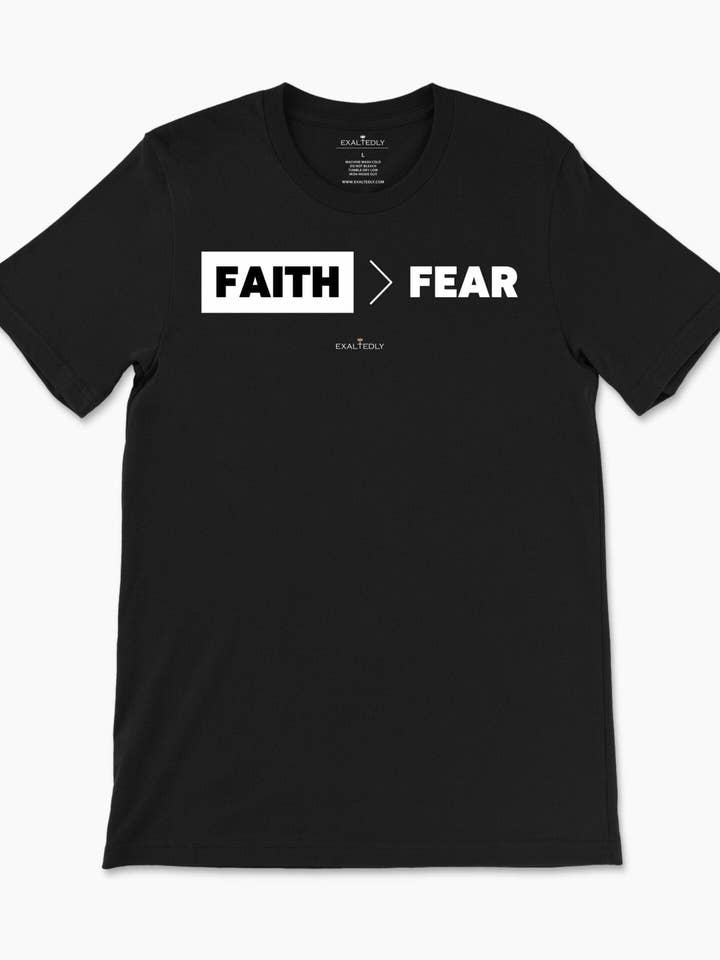 Faith Over Fear Men's Tee for wholesale by Exaltedly