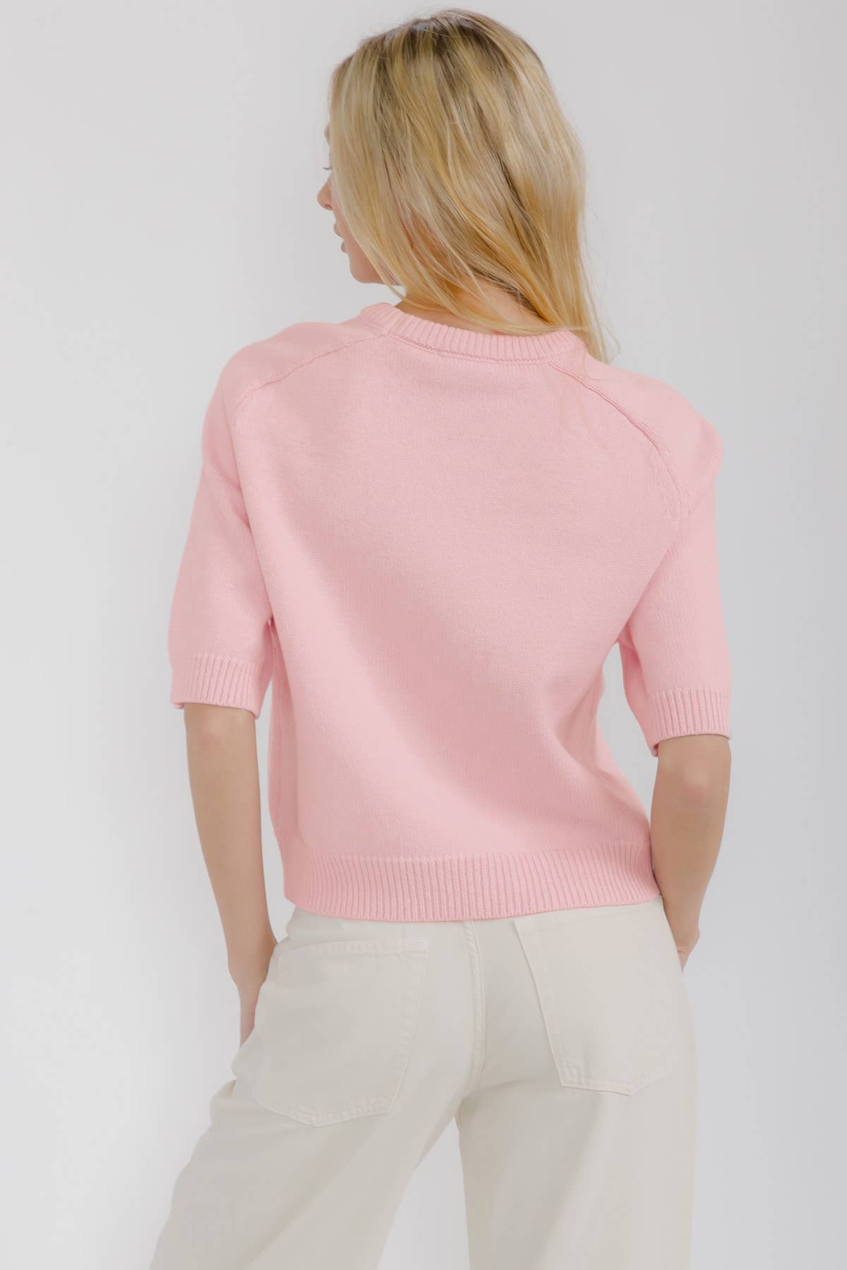 Star Drop – wholesale Knitted jumper – Women′s – SHORT SLEEVE SWEATER TOP (SDW6319)18