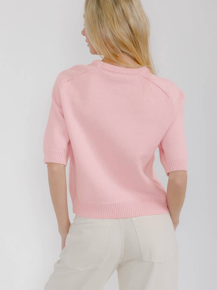 Star Drop – wholesale Knitted jumper – Women′s – SHORT SLEEVE SWEATER TOP (SDW6319)18