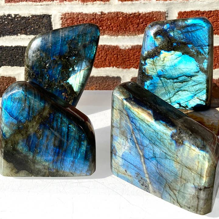 3 to 5 Pcs Natural Labradorite Free Form Crystal for wholesale by KayleeNYC