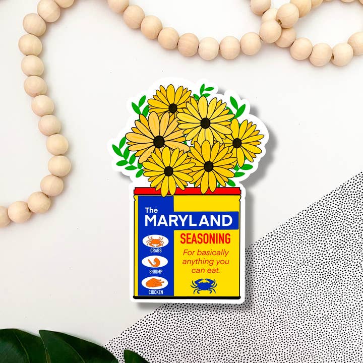 Jami Creates - Wholesale Sticker - Maryland Seasoning Old Bay Can Sticker