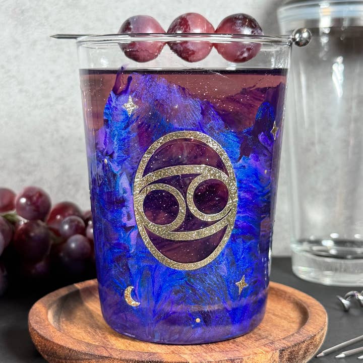 Cancer Tumbler Glass for wholesale by Madison Marti Designs