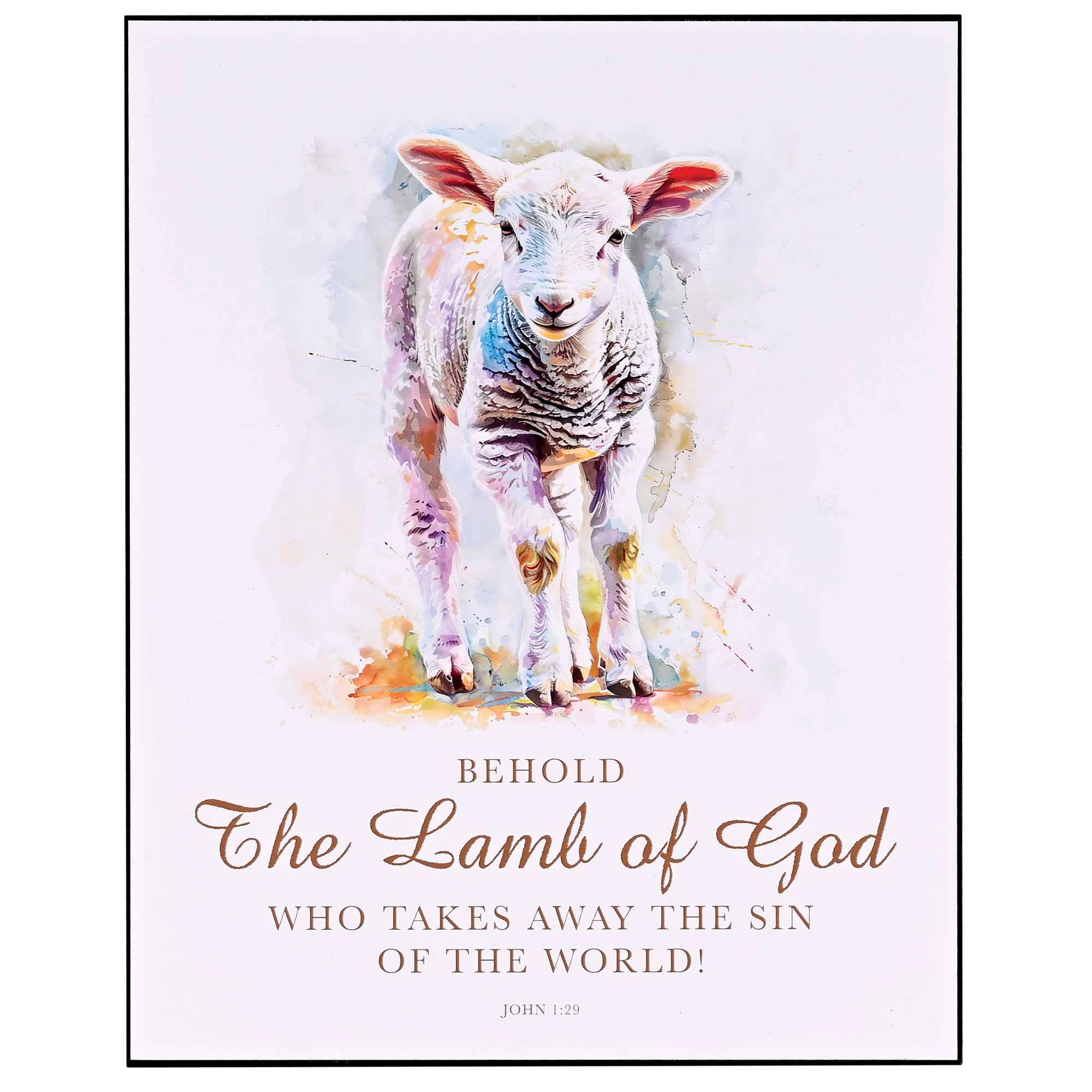 Dicksons - Wholesale Wall Accent - Wall Plaque Behold The Lamb Of God1