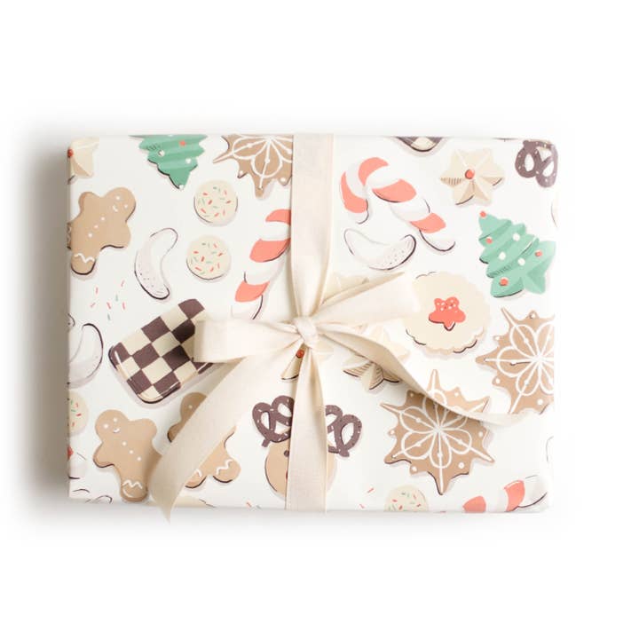 Amy Heitman - Wholesale Flat Wrap - Christmas Cookie Gift Wrap