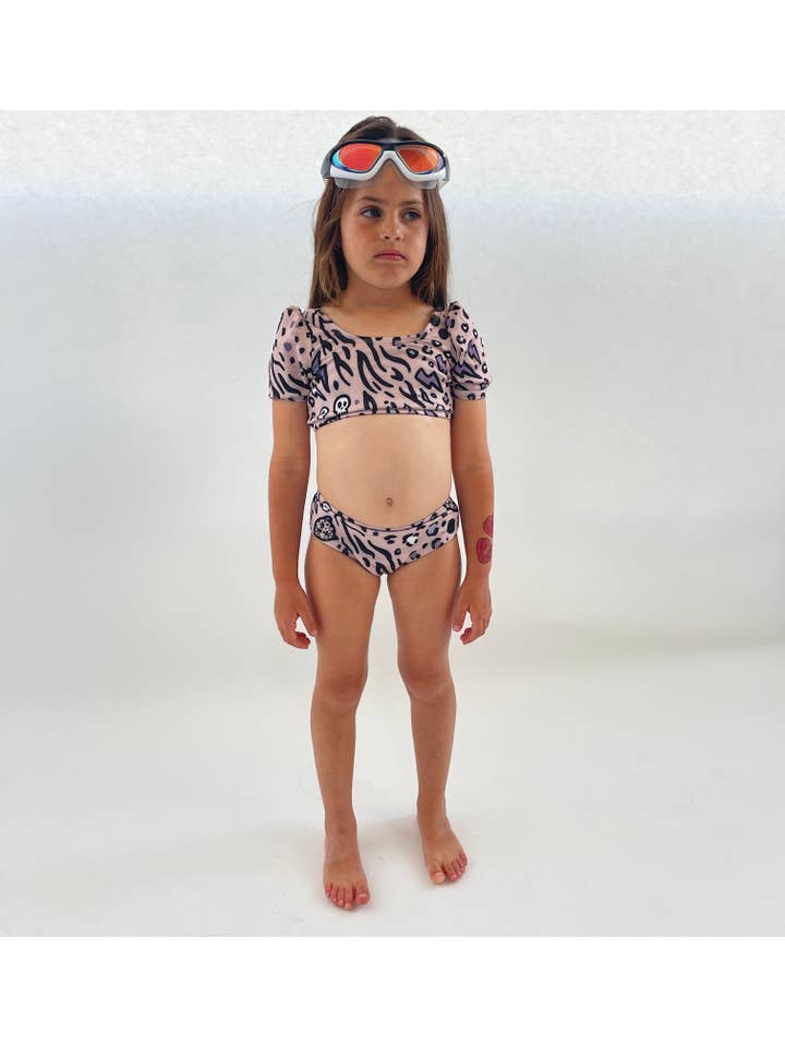 Wild Rabbit Kids – wholesale Baddräkt i två delar – barn – BRONZE TIGER | 2 Piece Baddräkt