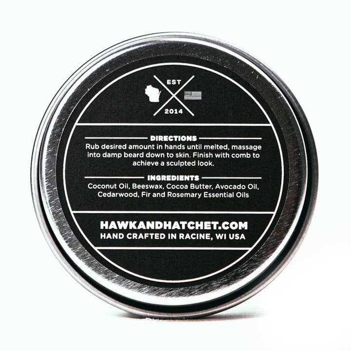 Hawk + Hatchet - Wholesale Beard Styling Product - Beard Wax - Cedarwood, Fir and Rosemary