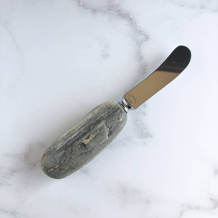 Funky Rock Designs - Wholesale Cheese Spreader - Ergonomic Stone Cheese Spreader3