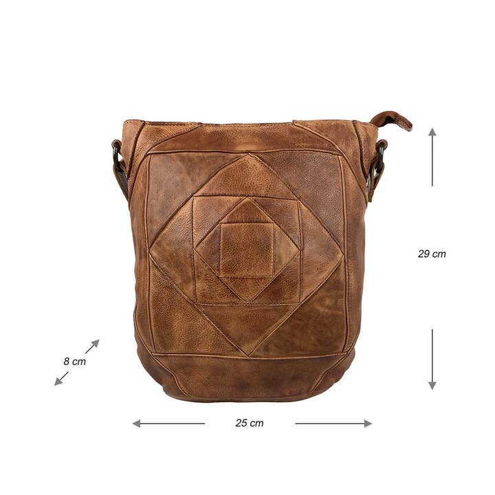 Arrigo - Wholesale Crossbody bag – Women's - Arrigo Ladies Crossbody Shoulder Washed Leather20