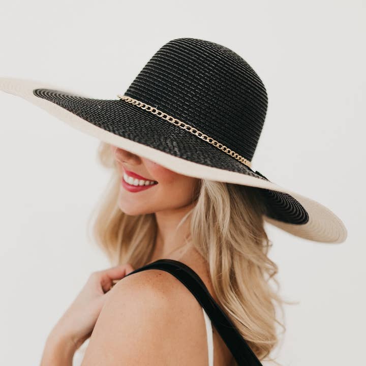 Pretty Simple - Wholesale Straw hat – women's - Miami Summer Wide Floppy Sun Hat2