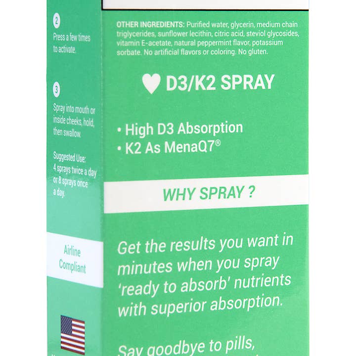 SpectraSpray Global – Engroshandel Kosttilskud og vitaminer – Vitamin D3 W/K2 Oral Spray Vitamin