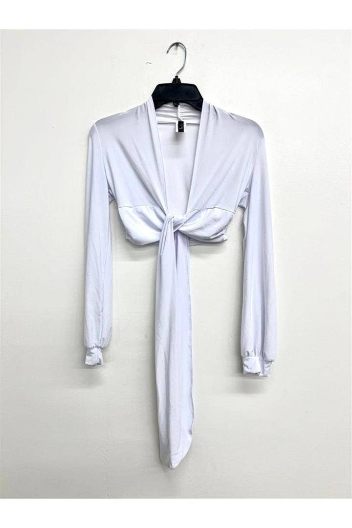 Uptown Apparel - Wholesale Knit Top - Women's - T5896 Front Knot Tie Crop Top21