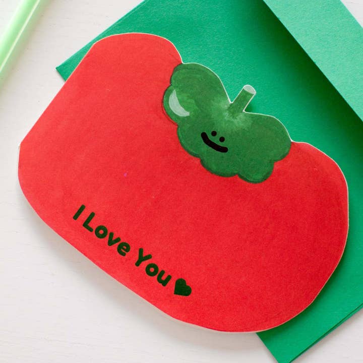 Studio Narine - Wholesale Love Card - Tomato - Sweet note card1