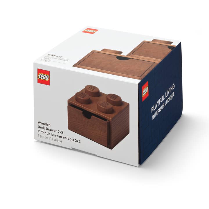 Room Copenhagen Inc - Wholesale Drawer Organizer - LEGO Wood Desk Drawer
