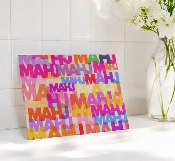 Resinate By KS / by KRISTIN SMITH - Wholesale Cutting Board - Colorful Mahjong Art  Cutting Board Charcuterie   1