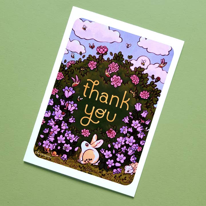 Kuguenko Illustration - Wholesale Thank You Card - Thank You - Greeting Card, 5x7 in.1
