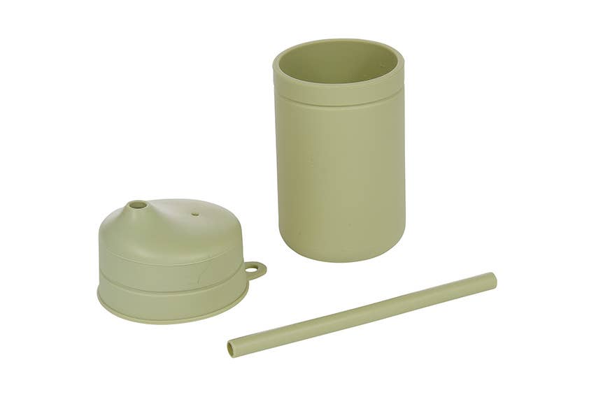 London Bridge & Maison Chic - Vente Verre/tasse – enfant et bébé - Tasse à boisson en silicone avec couvercle et paille7