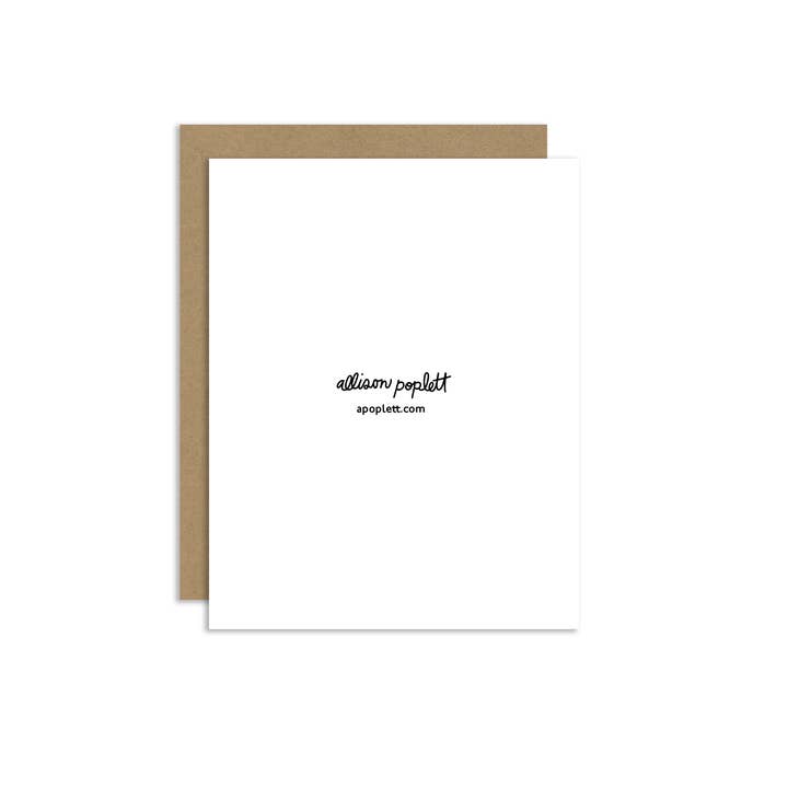 Allison Poplett - Wholesale Love Card - Swan Greeting Card1