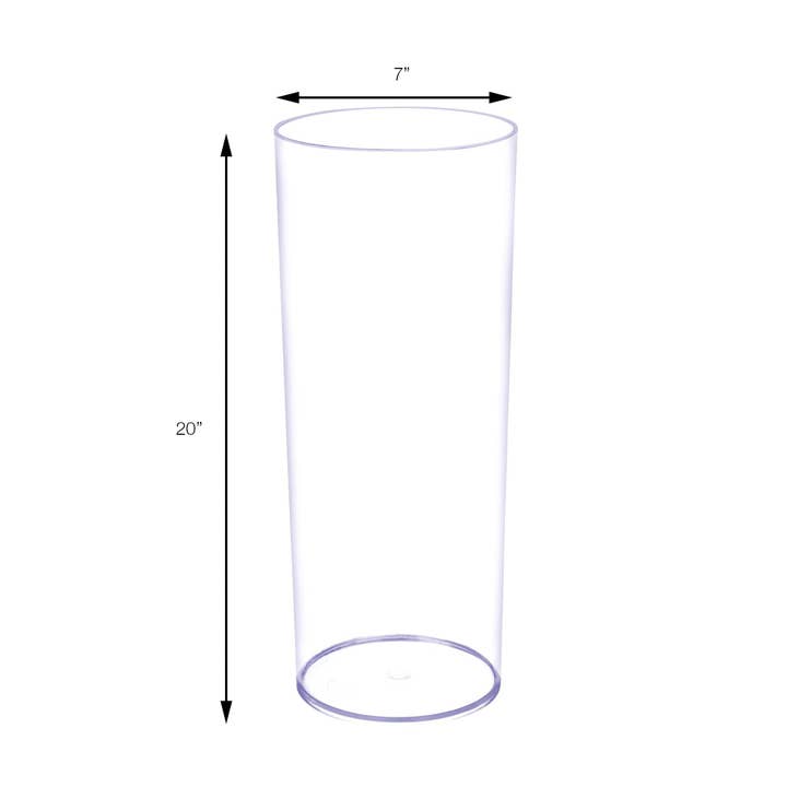 Portofino International Trading, USA - Wholesale Vase - 20 Inch Plastic Cylinder Vase2