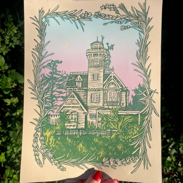 Augury Press - Wholesale Kunstprint - Praktische magische linosnede print