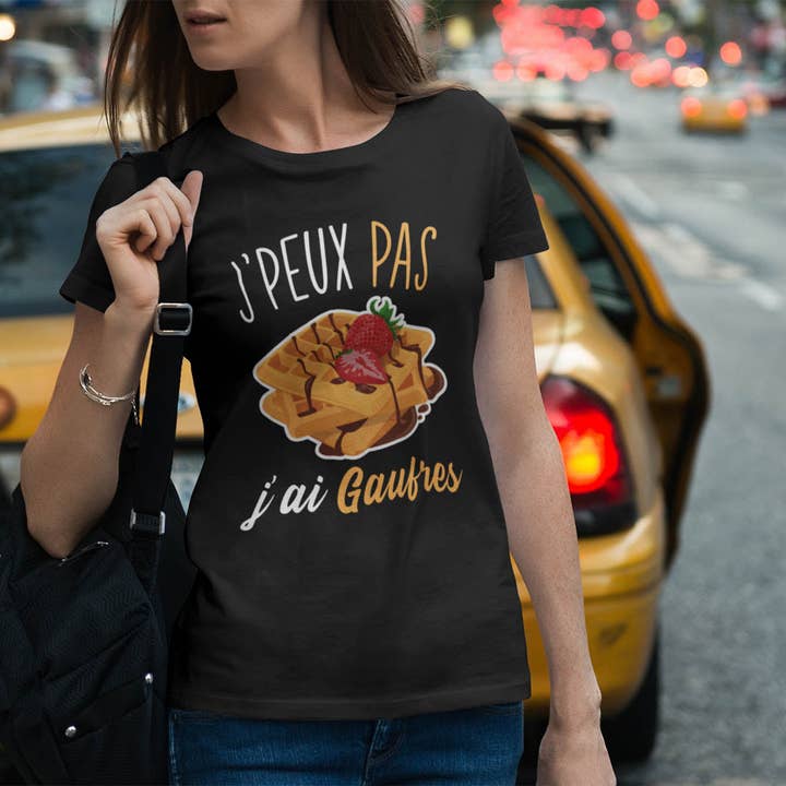 Planetee - Wholesale Screen Printed T-Shirt - Women's - Women's T-shirt I can't I have waffles3