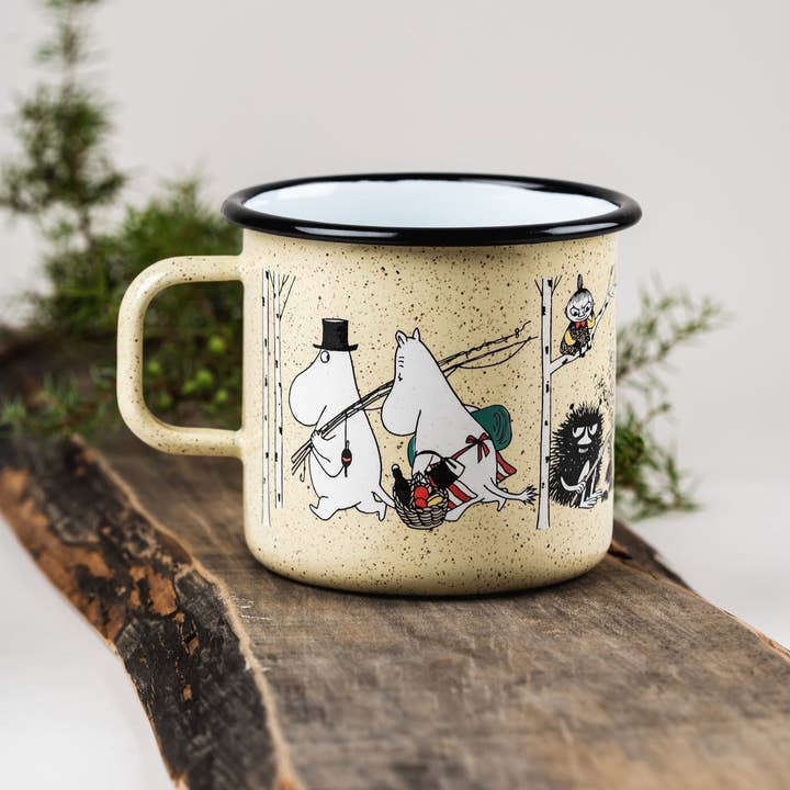 Treacle George (Muurla & Havi) – wholesale Coffee mug – MOOMIN | Enamel XL Mug | Campers | 0.80L1