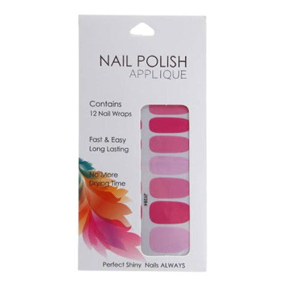 Hotpink nagelsticker manicure voor wholesale door Atlas Fashion