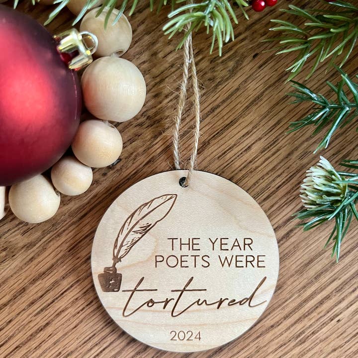 Rustic Raleigh - Wholesale Ornament - Funny Taylor Swift Inspired Quill 2024 Christmas Ornament