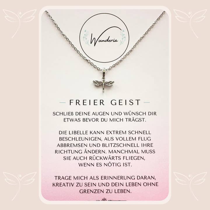 oro Collana catena dei desideri Free Spirit con messaggio positivo in vendita all'ingrosso su Faire