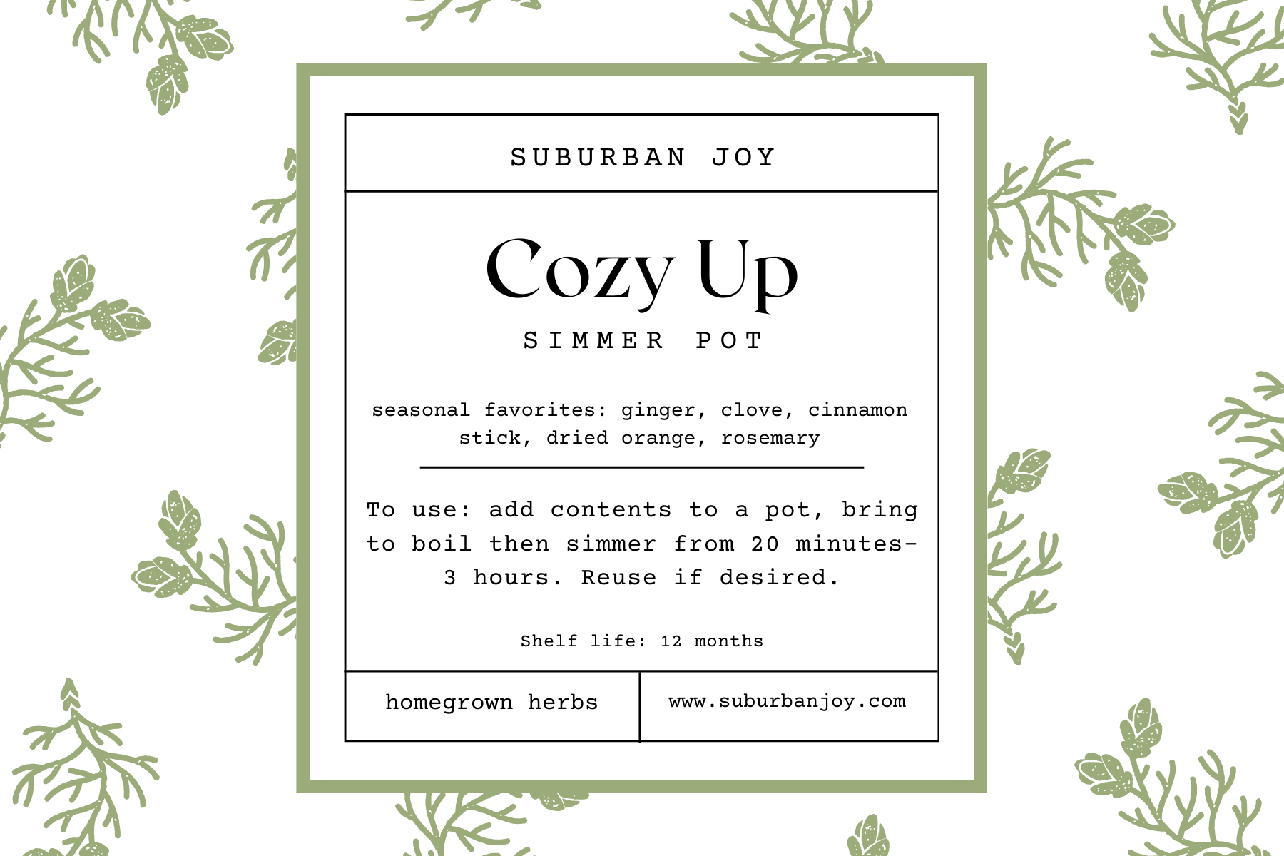 suburbanJOY - Wholesale Potpourri - Vanilla Revival Simmer Pot0