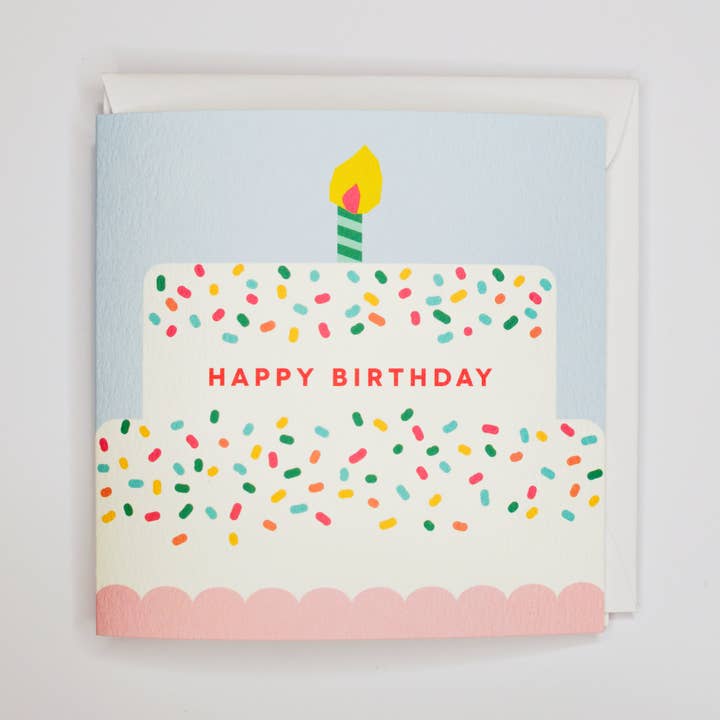 Happy Birthday (Cake) Dubbele kaart | Wenskaart voor wholesale door RalaClara