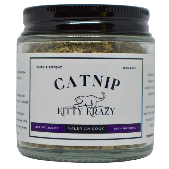 Kitty Krazy Valerian Root Top-Shelf Catnip Blend 0.5 OZ for wholesale by Kitty Krazy