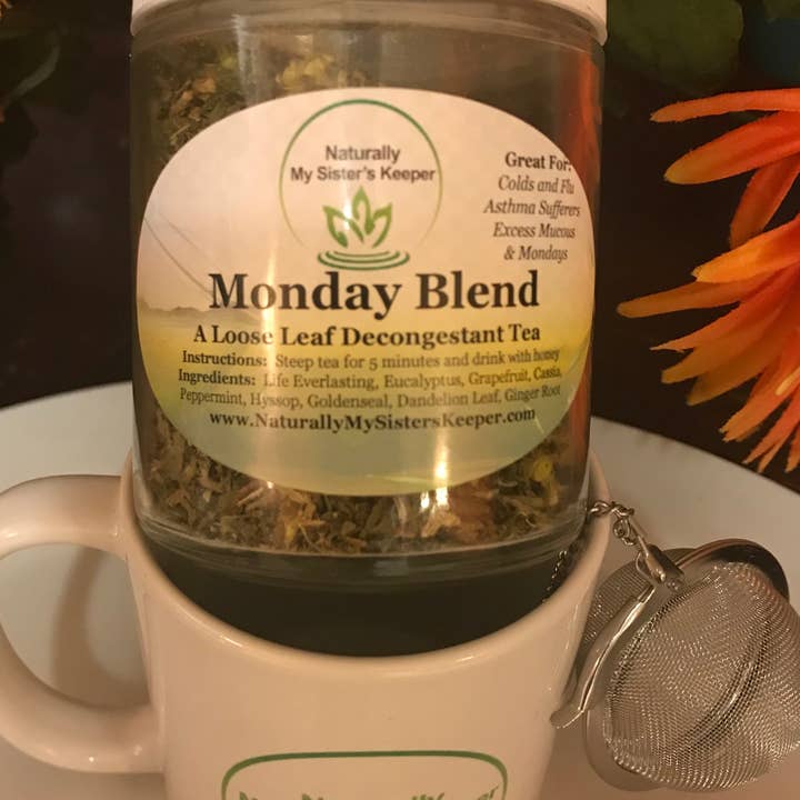 Naturally My Sister’s Keeper - Wholesale Loose Tea - Monday Tea Blend (Decongestant)