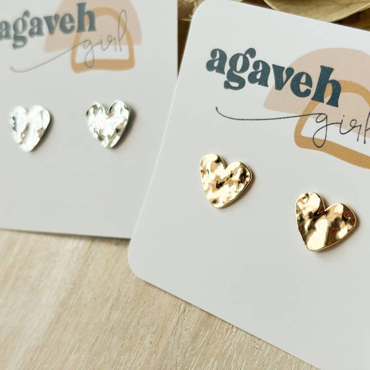 Hammered Hearts for wholesale by Agaveh girl