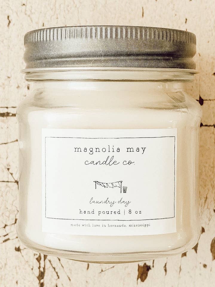 Journée de lessive 8oz pour la vente par Magnolia May Candle Co