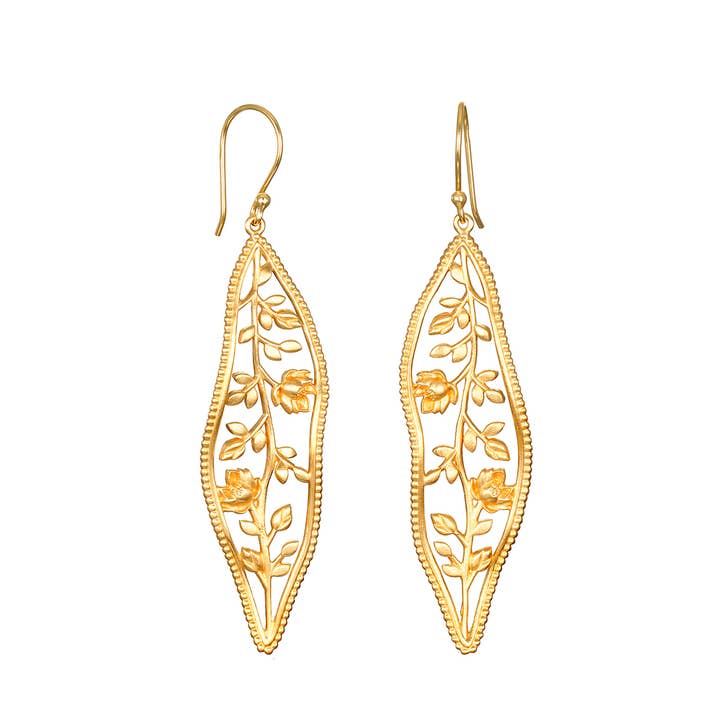 Expanderande skönhet lotusörhängen örhängen för wholesale av Satya Jewelry