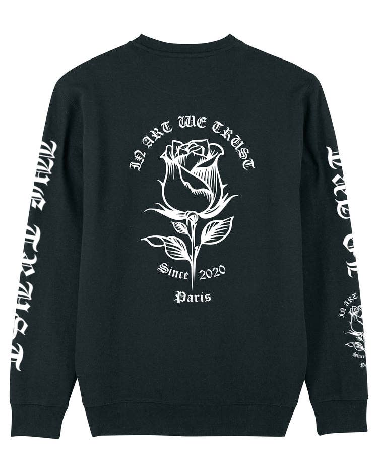 IN ART WE TRUST - Wholesale Graphic Sweatshirt - Unisex - CHANGE FULL PINK0