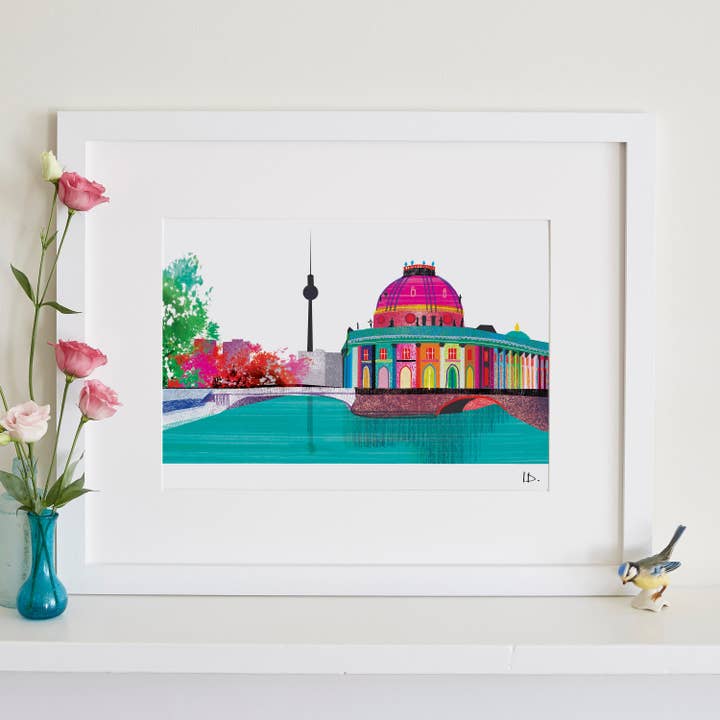 Imprimé de l'île aux musées, Berlin Art, Allemagne Landmark pour la vente par I Drew This