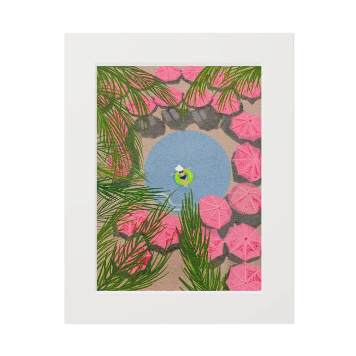 Den Kongelige Hawaiianske Pool, 11x14" Mat Giclee-tryk for engroshandel hos Kimberly Ratliff Art