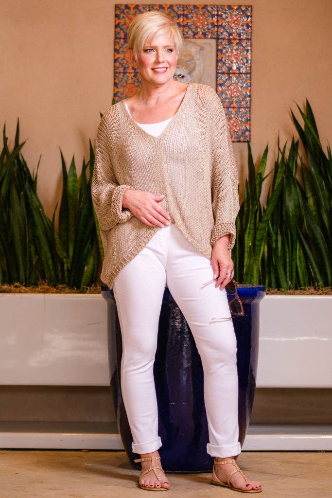 TINA Stephens Italy/Tees By Tina - Wholesale Knit Top - Women's - Adena Butterfly Open Knit Topper (BLS143)28