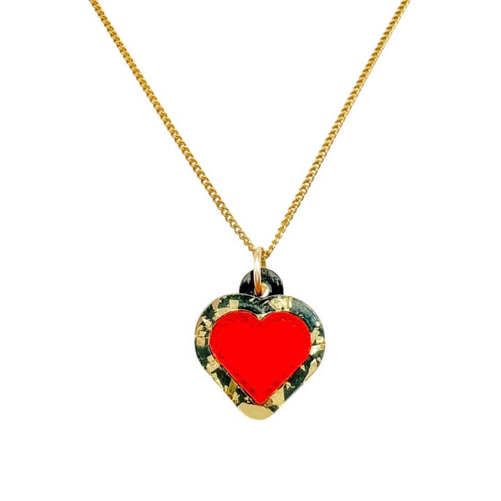 Heart Necklace | Acrylic Necklaces | Statement Jewellery for wholesale by Weezy Pop
