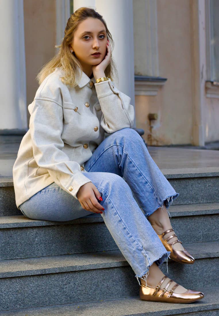 Rag Company - Wholesale Flats - Women's - Macarina Triple Strap Mary Jane Ballerinas4