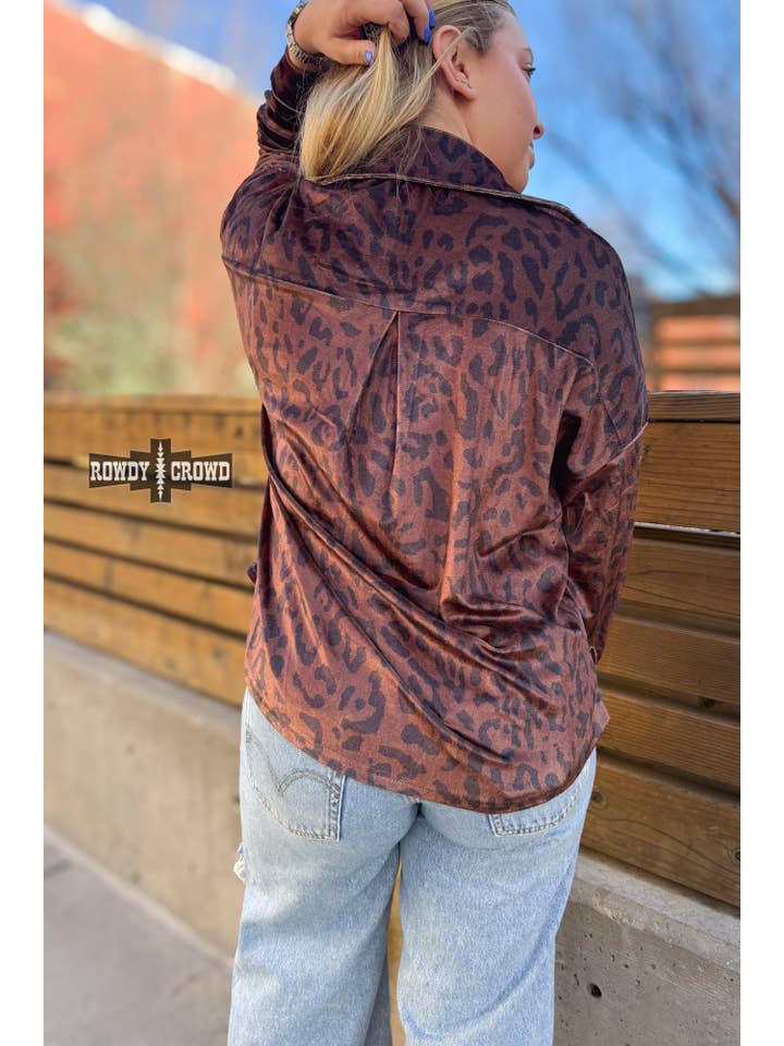 Rowdy Crowd Clothing - Wholesale Overhemd met knopen - Dames - Luipaard Dame Blouse met Knopen2
