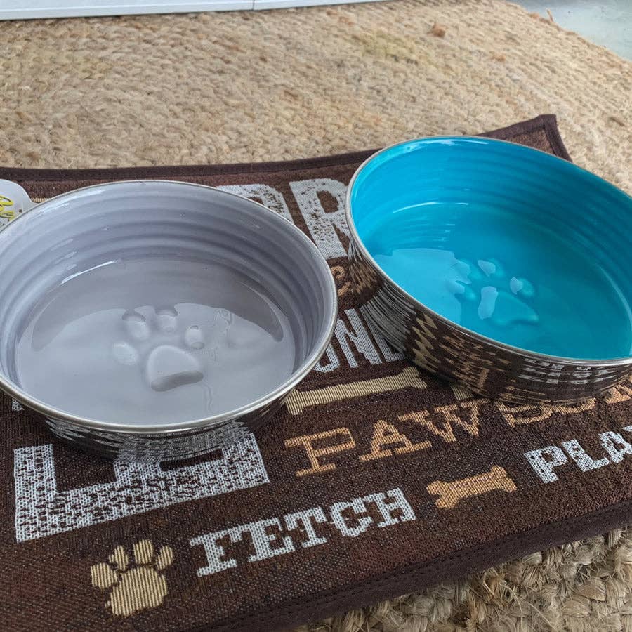 Loving Pets Australia – wholesale Husdjursskål - Katt och hund – Le Bol glaserad interiörskål parisisk grå1