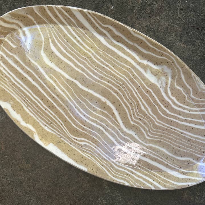 Nerikomi Oval Serving Tray for wholesale by unit65