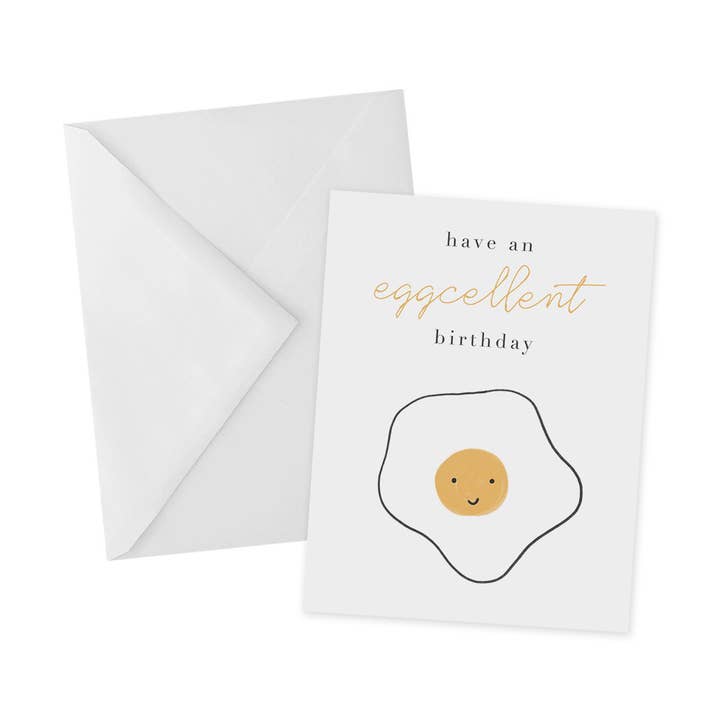 Eggcellent verjaardagskaart voor wholesale door The Goyave Paperie