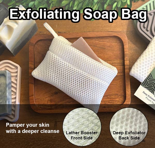 Soap Envelope - Wholesale Soap Pouch/Sack/Bag - Soap Envelope - pouch for bar soap, soap bag Deep Exfoliator1